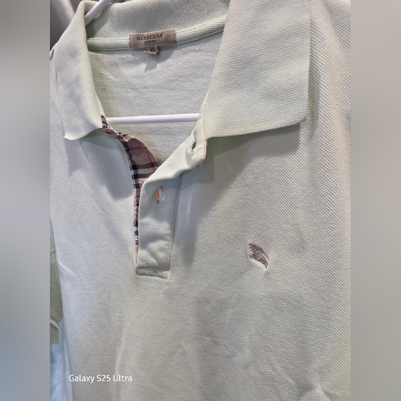 Burberry London XL Light Green Polo Shirt - Picture 7 of 7